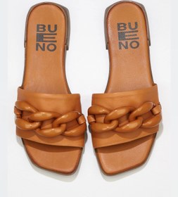 Resim Bueno Shoes Taba Deri Kadın Düz Terlik 01wu1815 