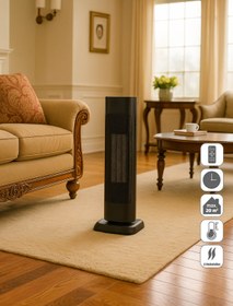 Resim homenter Voltomat 2000W Termostatlı Kule Tipi Seramik Fanlı Isıtıcı 