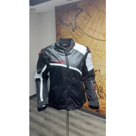 Resim AR54 Deri Kadın Motorsiklet Montu 