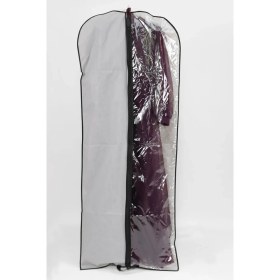Resim Uzun Boy Elbise Koruyucu Kılıf, Şeffaf Pencere, 64X160 Cm, Siyah 