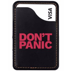 Resim Huawei Mate 20 Pro Uyumlu Resimli Suni Deri 3M Bantlı Kartlık / Kılıf - Dont Panic 