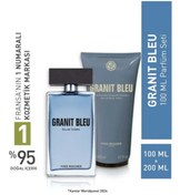 Resim Yves Rocher Granit Bleu 100 ml Erkek Parfüm ve Vücut Şampuanı Seti Ferah Odunsu Koku Kalıcı Maskülen Hediye 