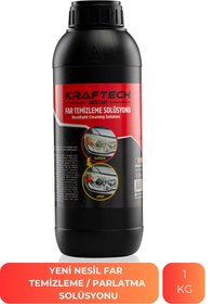 Resim Kraftech Yeni Nesil Araba Far Temizleme Sıvısı Far Temizleme Solüsyonu Kloroform Uyumlu 1 Kg 
