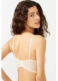 Resim Cottonhill Ten Transparan Tül Balenli Ayarlanabilir Askılı Kadın Bralet Büstiyer Ten 