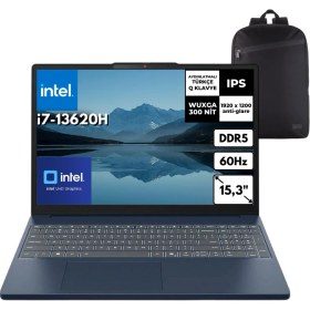 Resim Lenovo Ideapad Slim 3 15IRH10 I7-13620H 16-Gbddr5 4 Tbssd Wuxga 15.3" IPS 60Hz Windows 10 Pro + Hmf Sırt Çantası 83K10061TRHMF34 