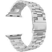 Resim Gpack Apple Watch 10 46mm Kordon Metal Sıralı Kordon 