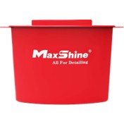 Resim Max Shine Kova Yanı Aksesuar Taşıma Kovası Kırmızı -detailing Bucket Caddy . 
