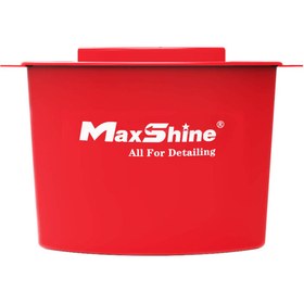 Resim Max Shine Kova Yanı Aksesuar Taşıma Kovası Kırmızı -detailing Bucket Caddy . 