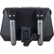 Resim İnnmerry Shıle Sl-3a Iki El Mikrofonlu Kumandalı Usb/Sd/Bt Portatif Hoparlör (5047) 