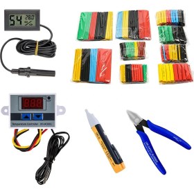 Resim 5 Parça Kuluçka için Dijital Termostat, Nem ve Sıcaklık Ölçer Higrometre Seti 