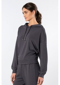 Resim Türen Kadin Kapüsonlu Sweatshirt Antrasit 