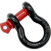 Resim Kırmızı Izolatörler ile Evrensel 2t Tow Yay Planı Clevis Black 15MM (Yurt Dışından) 