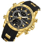 Resim Oldfriend Sanda Erkek Spor Digital Saati 50m Su Geçirmez Parlak Ekran Alarm Kronometre Golden Renk Diğer 