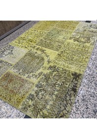 Resim Hoom Rugs Patchwork Sarı 120x180 2,16 M2 El Dokuma Kilim Sarı 