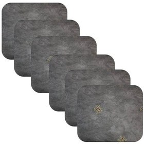 Resim Knsz oturma minderi 6 lı artis&mutlu gri işlemeli kumaş tel bar taburesi sandalyesi için 