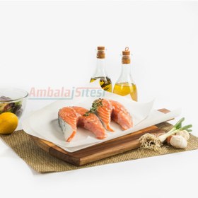 Resim ecenplast 50 Adet Fırınlanabilir Kendinden Yağlı Beyaz Pişirme Kağıdı – 30x40 cm 