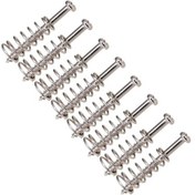 Resim Gitar/bas Pikap Yükseklik Ayar Vidaları 2.5 26mm Sivri 8 Adet Gümüş 