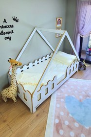 Resim MiniWood Markaawm Montessori Karyola Çocuk Ve Bebek Mdf Yatak Lizbon 