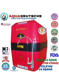 Resim Elegance Pompalı Kırmızı 12 Lt 7 Filtre 14 Aşama Su Arıtma Cihazı 