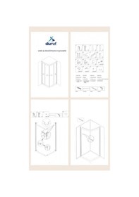 Resim Durul Duşakabin Kare 5mm Buzlu 