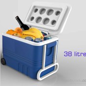 Resim Castle TEKERLEKLİ 38 Litre Polikarbon Buzluk+Termos 948808 