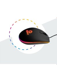 Resim Qpart QM-101 Usb Rainbow Işıklı Oyuncu Mouse 