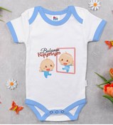 Resim Bitmeyen Kartuş Bk Kids Babamın Kopyasıyım Tasarımlı Mavi Bebek Body Zıbın-1 