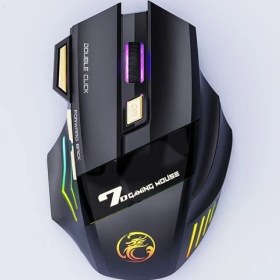 Resim Jingyi Şarj Edilebilir 2.4 Ghz Kablosuz Fare Pc Gamer Fare Bilgisayar Oyun Faresi Ergonomik Mause 3200 Dpı Sessiz Fare Dizüstü Ipad (Yurt Dışından) 