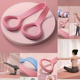 Resim 1/2/3 adet 2 Tutma Deliği, Silikon Yoga Direnç Bandı - Elastik Fitness Germe Halatı, Güzel Arka Fitness Elastik Halat, Sırt, Bel, Kol Egzersizi için Uygun - Ev, Spor Salonu, Açık Hava Egzersizi için Uygun 