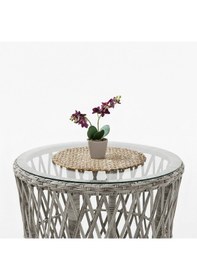 Resim Capri Swing Pisa Tekli Rattan Bahçe Balkon Oturma Grubu Beyaz 702 
