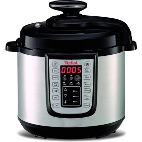 Resim Tefal Fast & Delicious Multicooker Elektrikli Düdüklü Tencere 1200 W 25 Otomatik Programlar Manuel Mod + Tarif + Buharlı Pişirici 6 L 