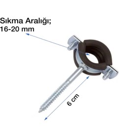 Resim Mercure 3/8'' Trifonlu Kelepçe Vida (5 Adet) 