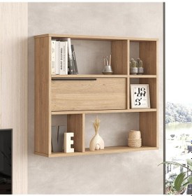 Resim Yurudesign Ocean Duvar Rafı Kitaplık Kapaklı Sepet On5-s 