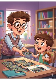 Resim Öğretmenden Tebrik Ödüllü Puan Kartı 25 Li Öğrenci Motivasyon Ve Başarı Kartı Çok Renkli 