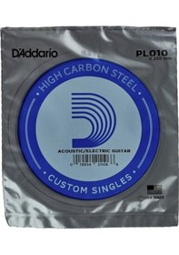 Resim Daddario Pl010 Elektro Ve Akustik Tek Tel 