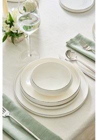 Resim Karaca Stream Bone Sunset 53 Parça 12 Kişilik Yemek Takımı Platin 