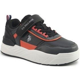 Resim U.s. Polo Assn. George Jr 5pr Siyah Erkek Çocuk Sneaker 000000000102020813 Siyah-Turuncu 