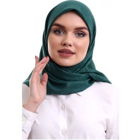 Resim Kofra Desenli Baş Örtü - Yeşil 