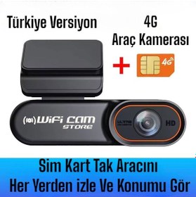 Resim Uzaktan İzlenebilir 4g Araç Kamerası Gps Ve Konum Özelliği 