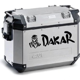 Resim Dakar Motosiklet Çanta Desenli Sticker Etiket Modeli - 2 