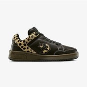 Resim Converse Weapon Leopard Print Pony Hair Unisex Siyah Deri Sneaker A12707c Siyah 