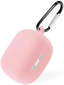 Resim GPACK Anker Soundcore R50i uyumlu Kulaklık Kılıfı Mat Kancalı Silikon SF13 Pembe 