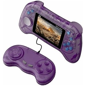 Resim Q8 Handheld Game Console 3.0 Inch Screen Support Tv Connection Built In 800 Games Doubles Transparent Purple 