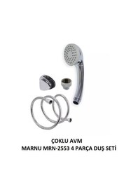 Resim Marmu 4 Parça Duş Seti Mrn-2553 Beyaz 