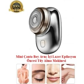 Resim Şarjlı Tüy Kısaltma Makinesi, Lazer Epilasyon Öncesi Yüz ve Vücut Kullanımı 