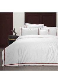 Resim Sarev Odeo Saten Nevresim Takımı Çift Kişilik , .beyaz Beyaz 