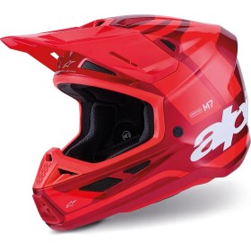 Resim Alpinestars S-M7 Core Off-Road Kaskı Kırmızı 