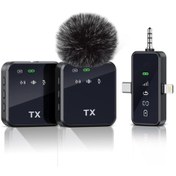 Resim Plentiful Çoklu Giriş Kablosuz Çiftli Yaka Mikrofonu 