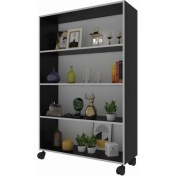 Resim Kenzlife mutfak dolabı raziye 128*090*030 gri tekerlekli banyo evrak ofis ayakkabılık kiler 
