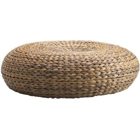 Resim Rattan Muz Lifi Puf 60x18 Cm Naturel Meridyendukkan Ev Dekorasyon Puf El Dokuması 